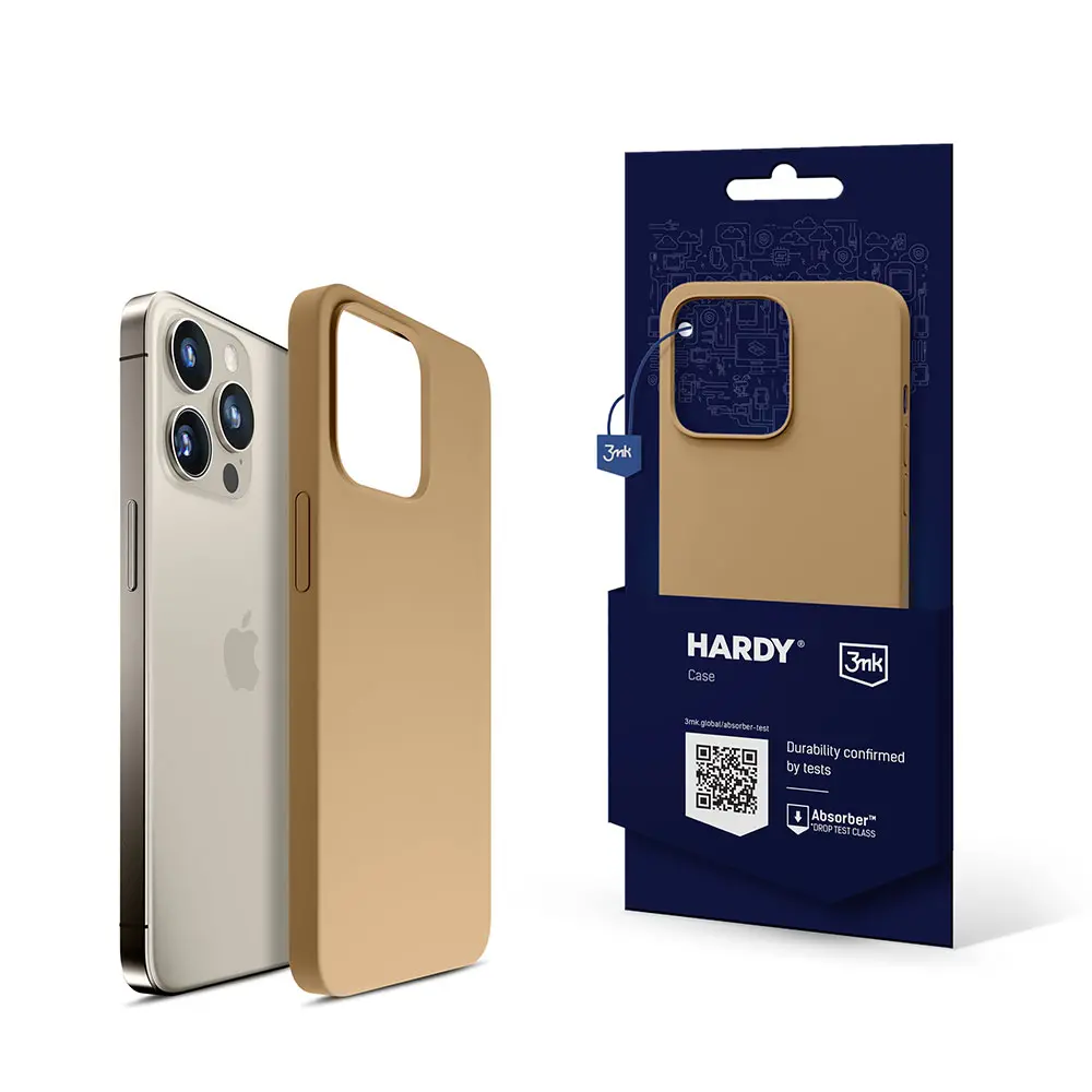 Etui 3mk Hardy Silicone MagCase do iPhone 15 Pro Max Złoty