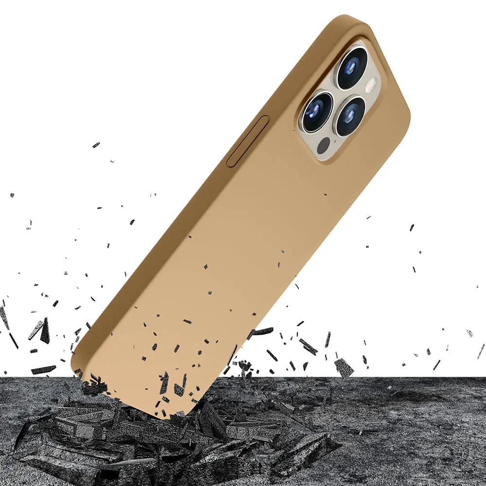 Etui 3mk Hardy Silicone MagCase do iPhone 15 Pro Max Złoty