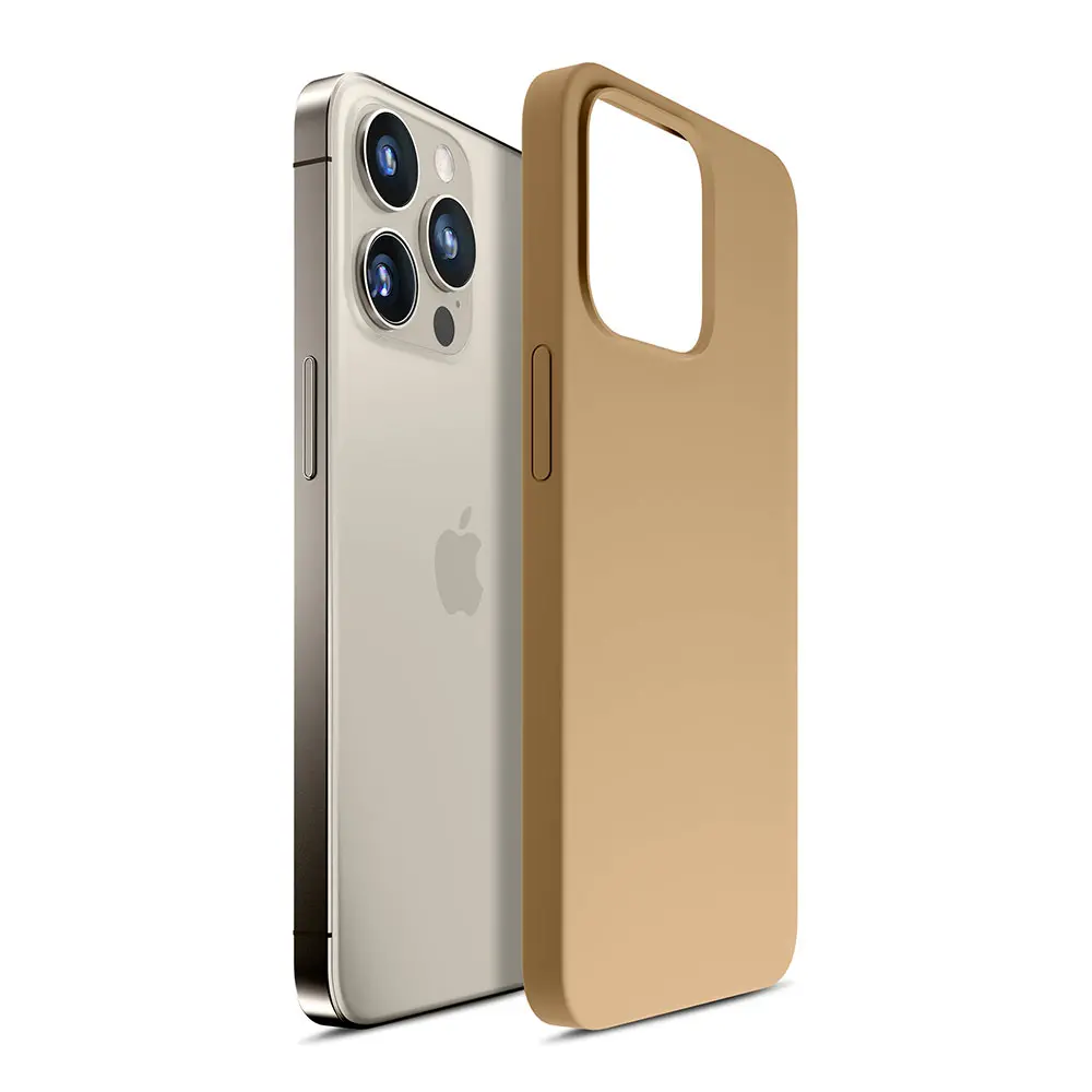 Etui 3mk Hardy Silicone MagCase do iPhone 15 Pro Max Złoty