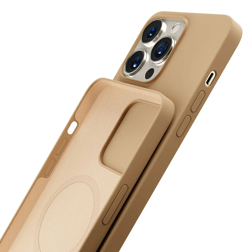Etui 3mk Hardy Silicone MagCase do iPhone 15 Pro Max Złoty
