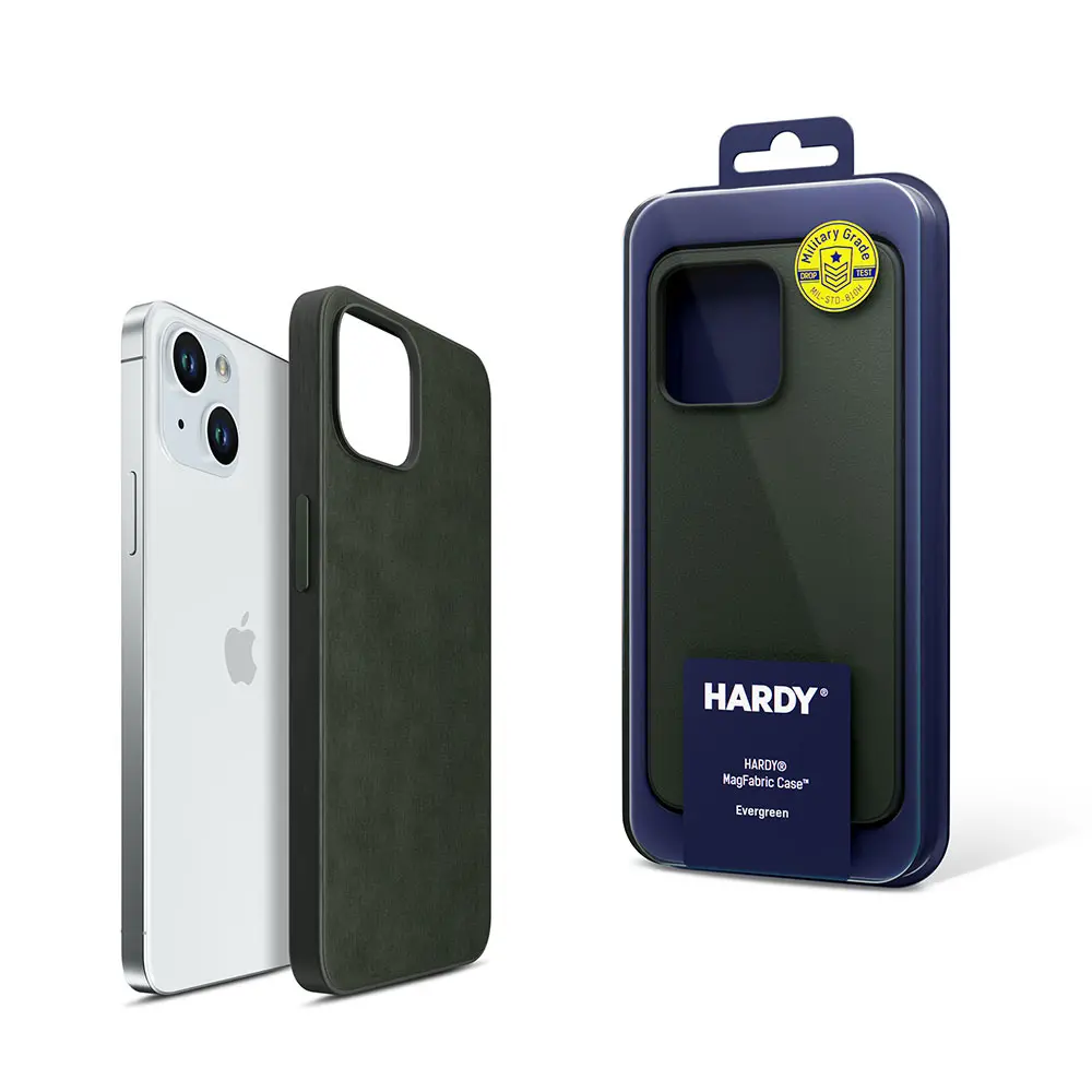 Etui 3mk Hardy MagFabric Case do Apple iPhone 15 Ciemnozielony