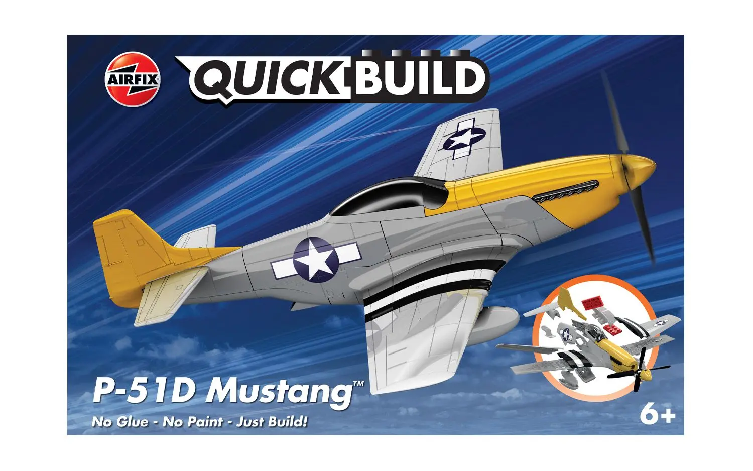 Model do składania Airfix J6016 Quickbuild - P-51D Mustang