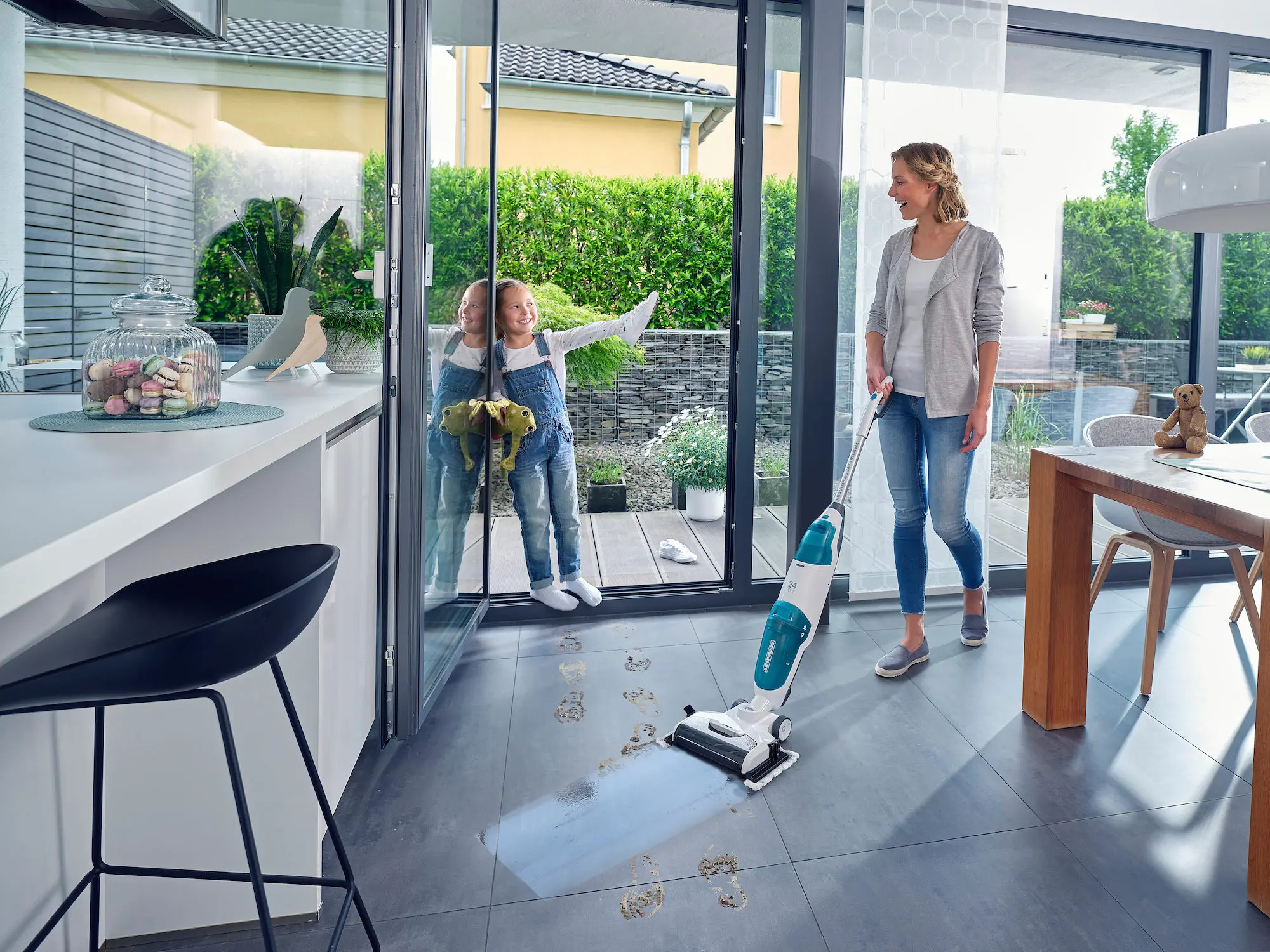 Odkurzacz Leifheit Regulus Aqua PowerVac Pro 26min Funkcja mycia