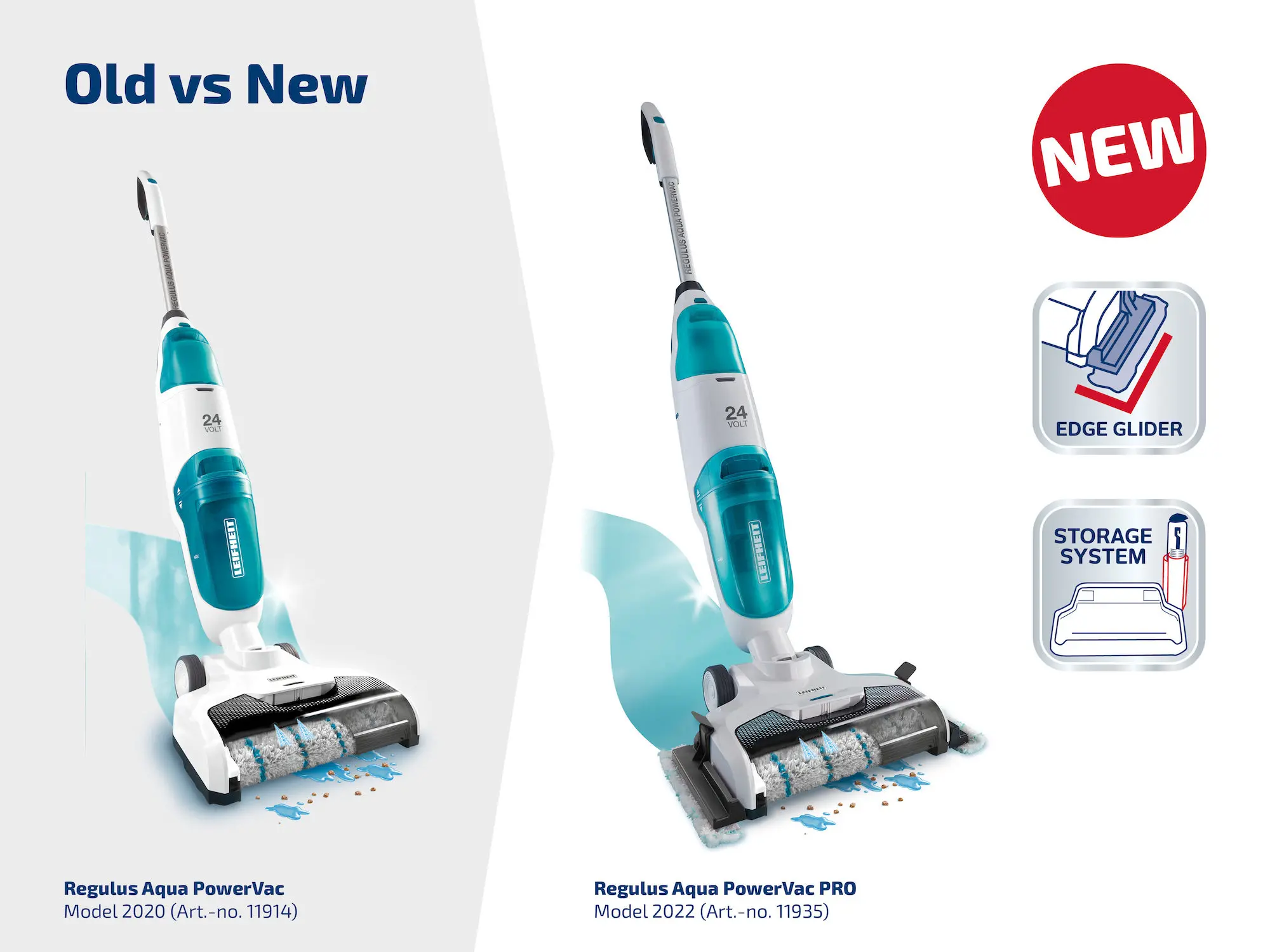 Odkurzacz Leifheit Regulus Aqua PowerVac Pro 26min Funkcja mycia