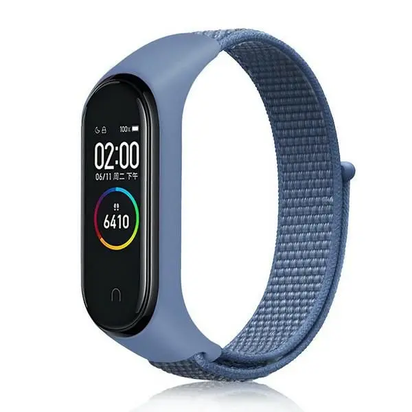 Pasek Beline Mi Band 7/6/5/4/3 NYLONLOOP Niebieski