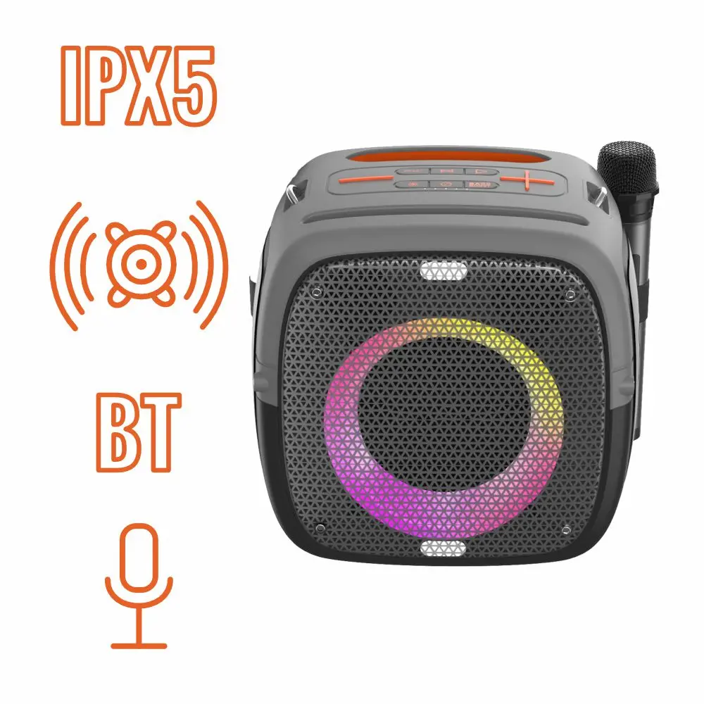 Power Audio Manta SPK340 ARES 100W Bluetooth Mikrofon Karaoke Czarny