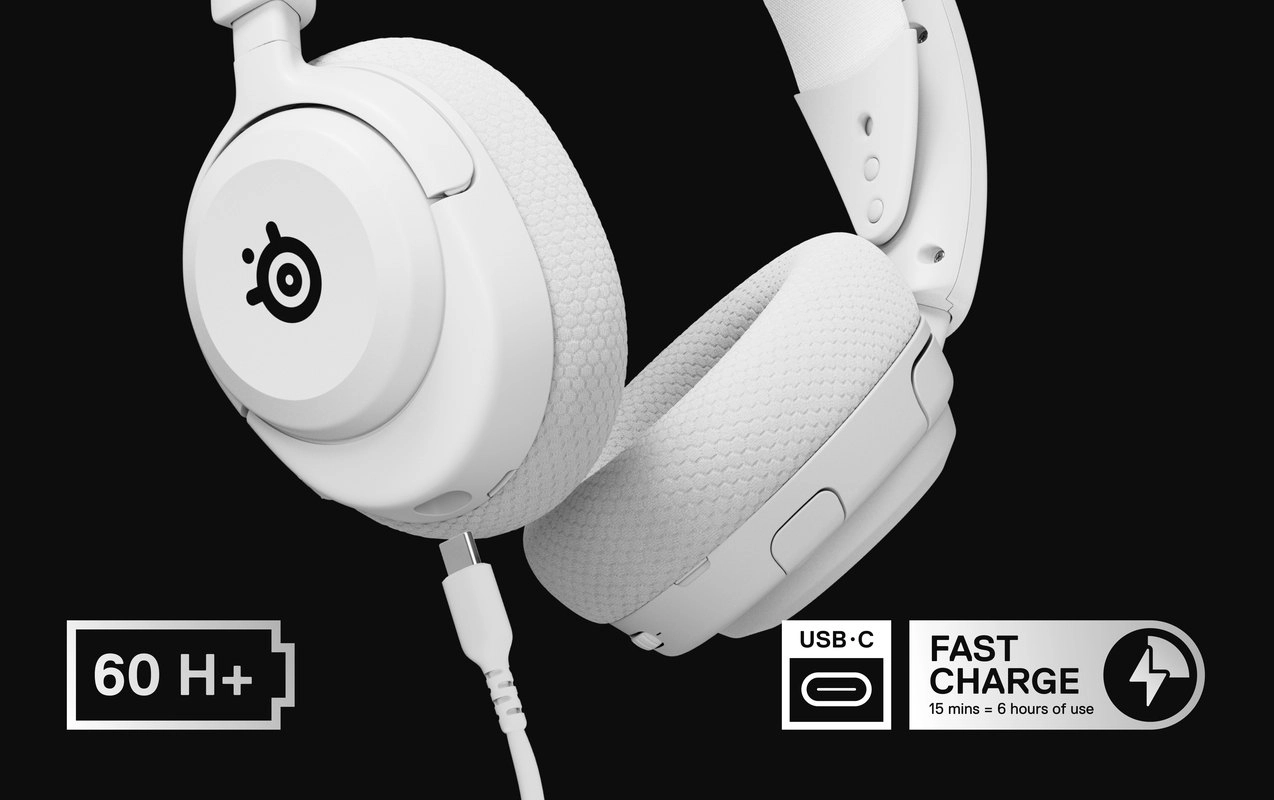 Słuchawki bezprzewodowe z mikrofonem SteelSeries Arctis Nova 5 Wireless Nauszne Biały