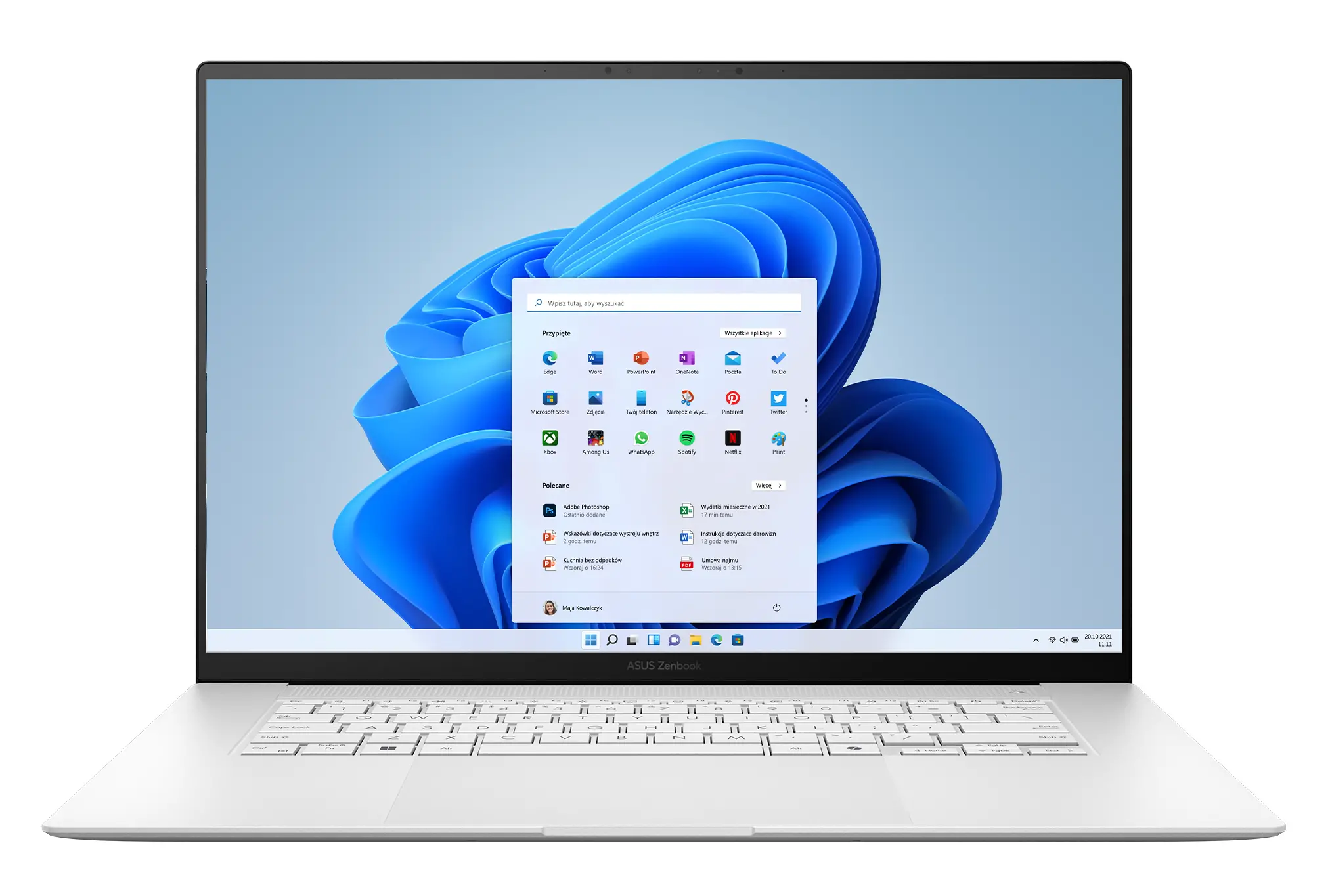 Laptop ASUS Zenbook S16 OLED UM5606WA-RK267X 16" 120Hz Ryzen AI 9 HX 370 32GB RAM 1TB Dysk SSD Win11 Pro Biały