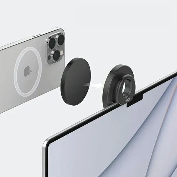 Uchwyt na telefon SODI 3w1 do iMaca MagSafe Biały