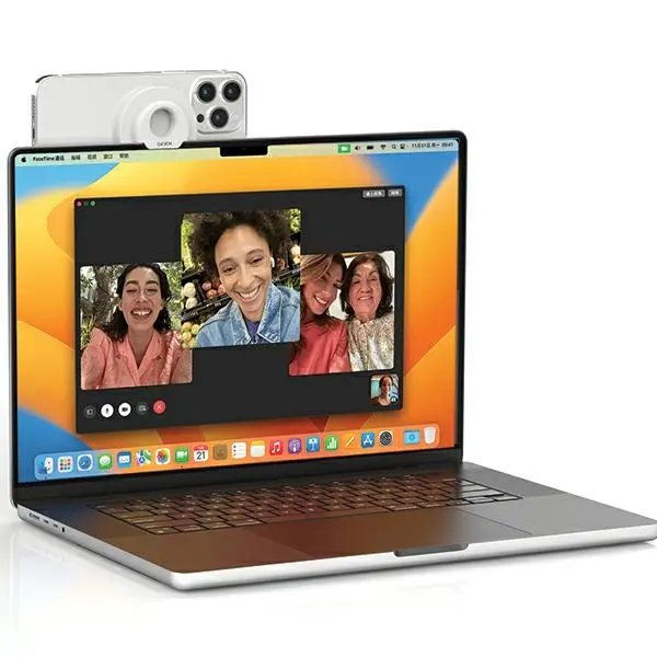 Uchwyt na telefon SODI 3w1 do iMaca MagSafe Biały
