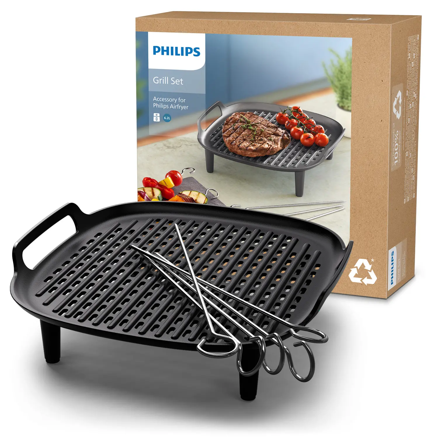 Zestaw akcesoriów Philips do grillowania HD9946/00 Do Airfryer 6,2 l