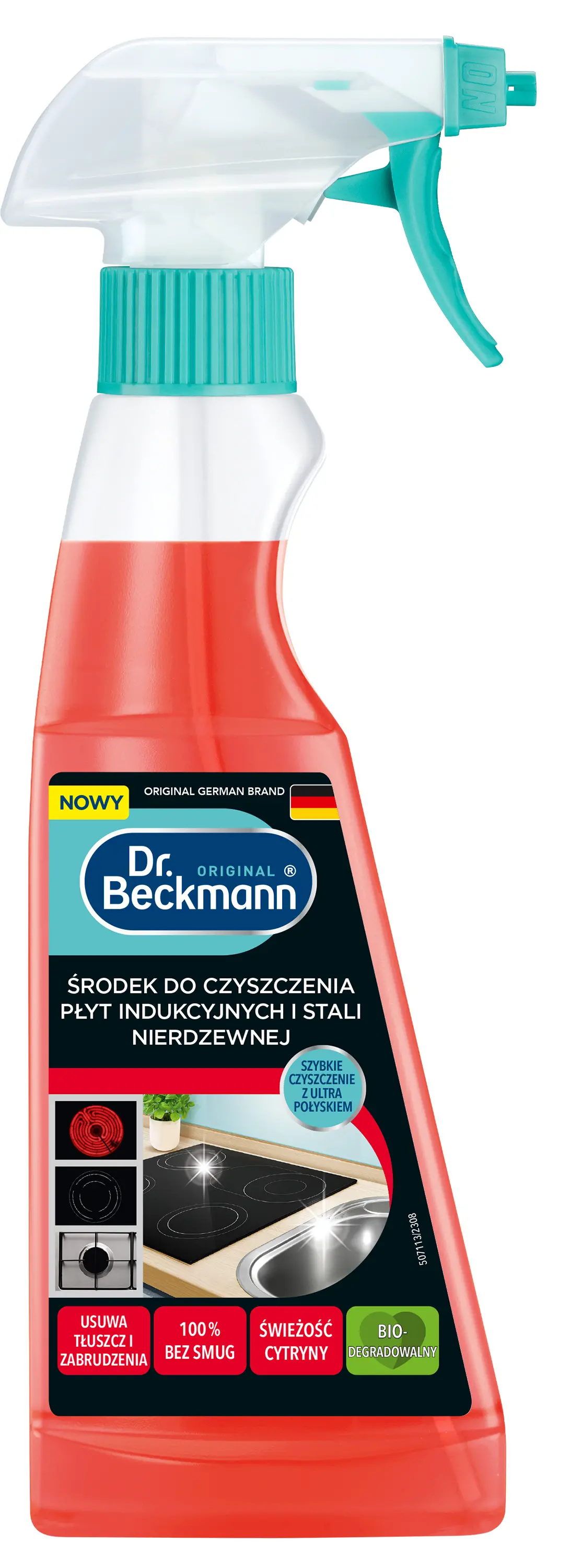 Produkt czyszczący Dr. Beckmann Spray do czyszczenia płyt ceramicznych indukcyjnych i szyb piekarników 250ml