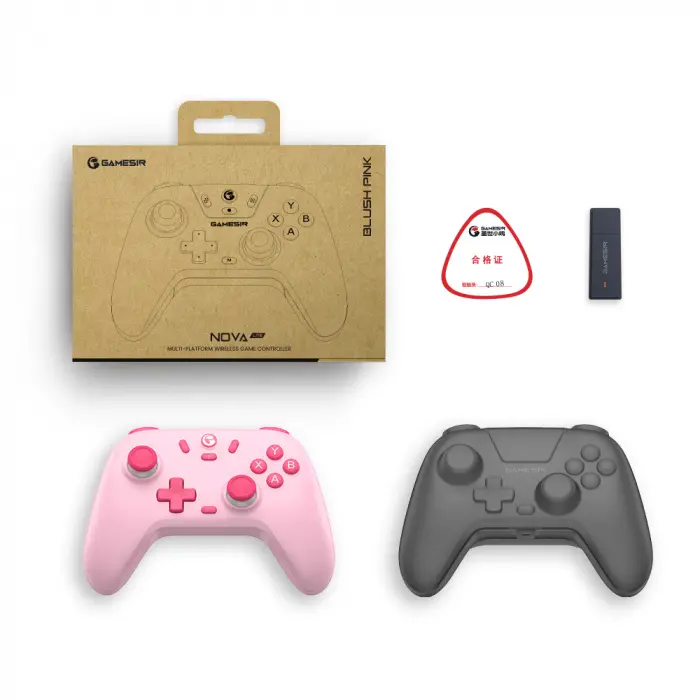Pad GameSir HRG71093 Nova Lite do PC Nintendo Switch, iOS, Android Bezprzewodowy Różowy
