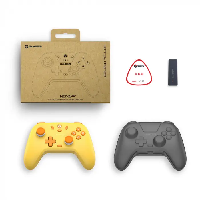 Pad GameSir HRG71094 Nova Lite do PC Nintendo Switch, iOS, Android Bezprzewodowy Zółty