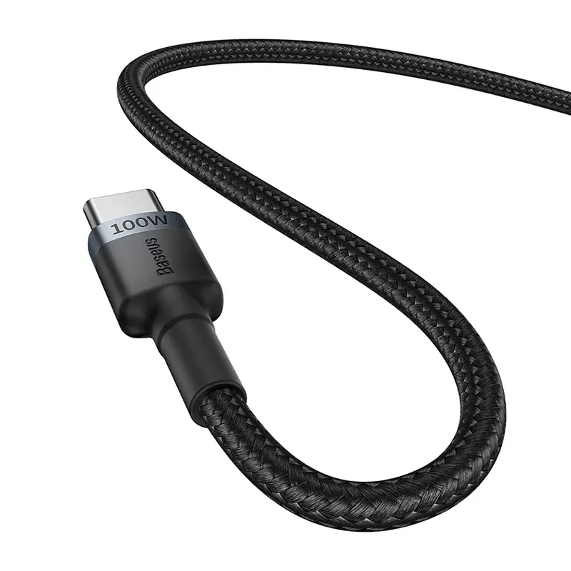 Kabel Baseus Cafule USB-C do USB-C 100W 1m 2szt Czerwono-czarny Szaro-czarny