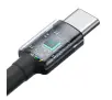 Kabel Baseus Cafule USB-C do USB-C 100W 1m 2szt Czerwono-czarny Szaro-czarny