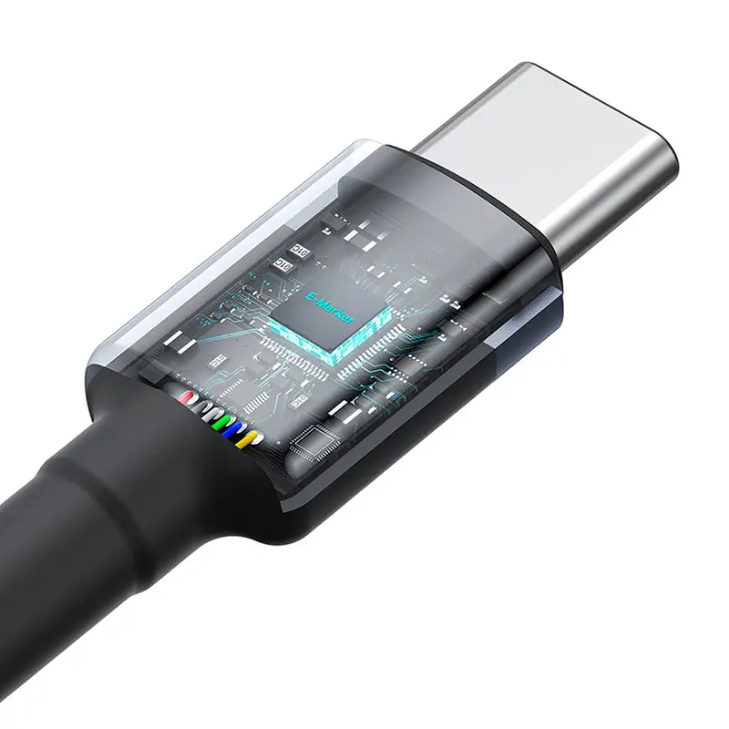 Kabel Baseus Cafule USB-C do USB-C 100W 1m 2szt Czerwono-czarny Szaro-czarny