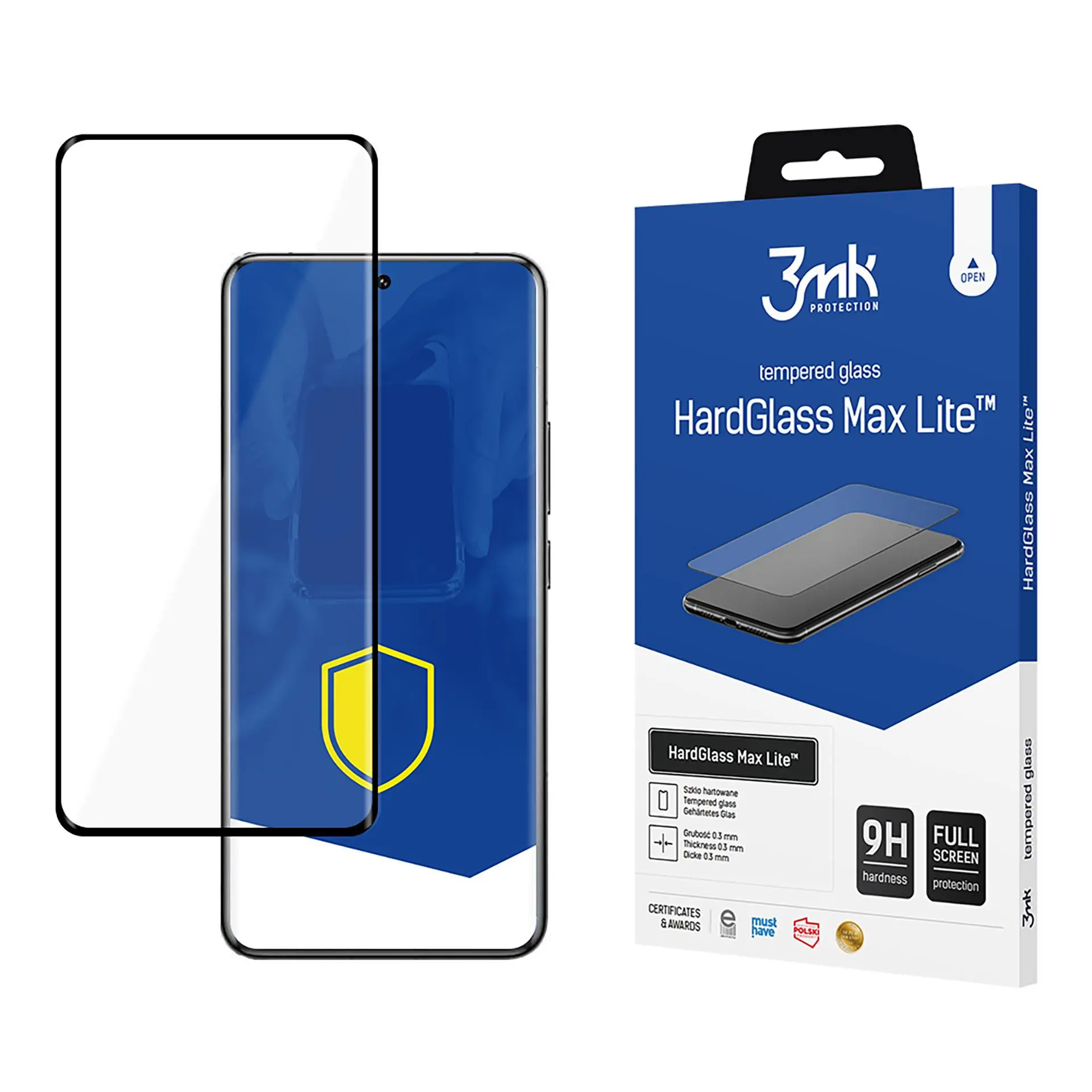 Folia ochronna 3mk HardGlass Max Lite Black do Xiaomi 14t Pro