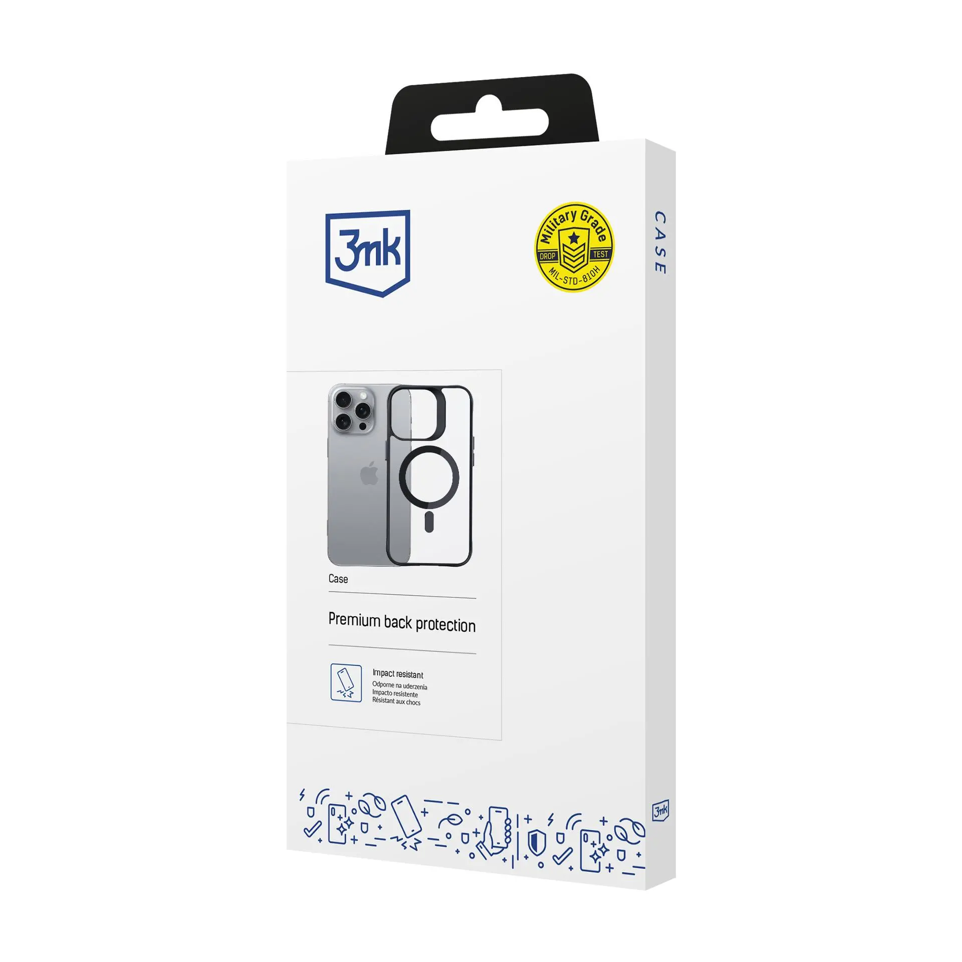 Etui 3mk Satin Armor MagCase do Apple iPhone 16 Pro Max Czarny