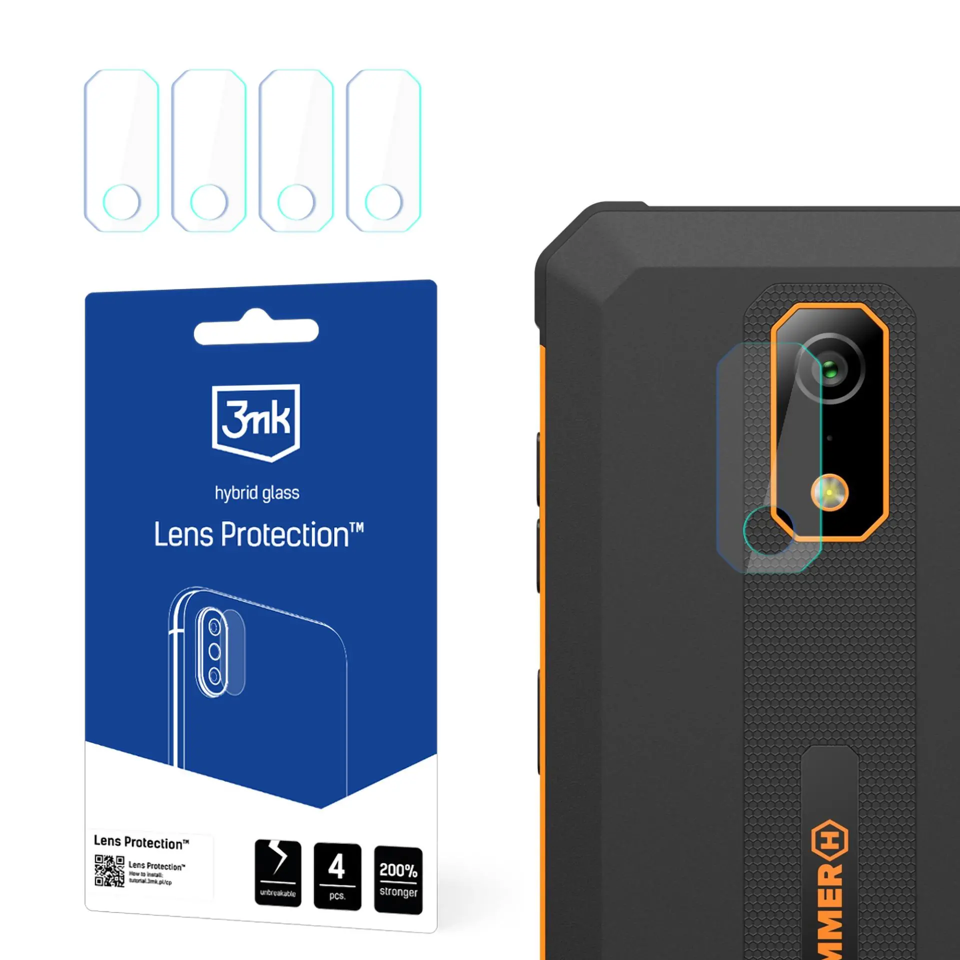 Szkło hybrydowe 3mk Lens Protection do Hammer Iron Va