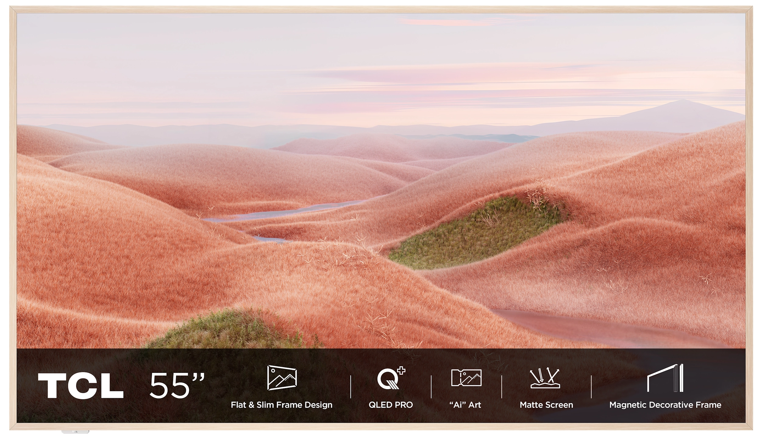 Telewizor TCL NXTVision 55A300W 55" QLED 4K 144Hz Google TV Dolby Vision IQ Dolby Atmos HDMI 2.1 DVB-T2