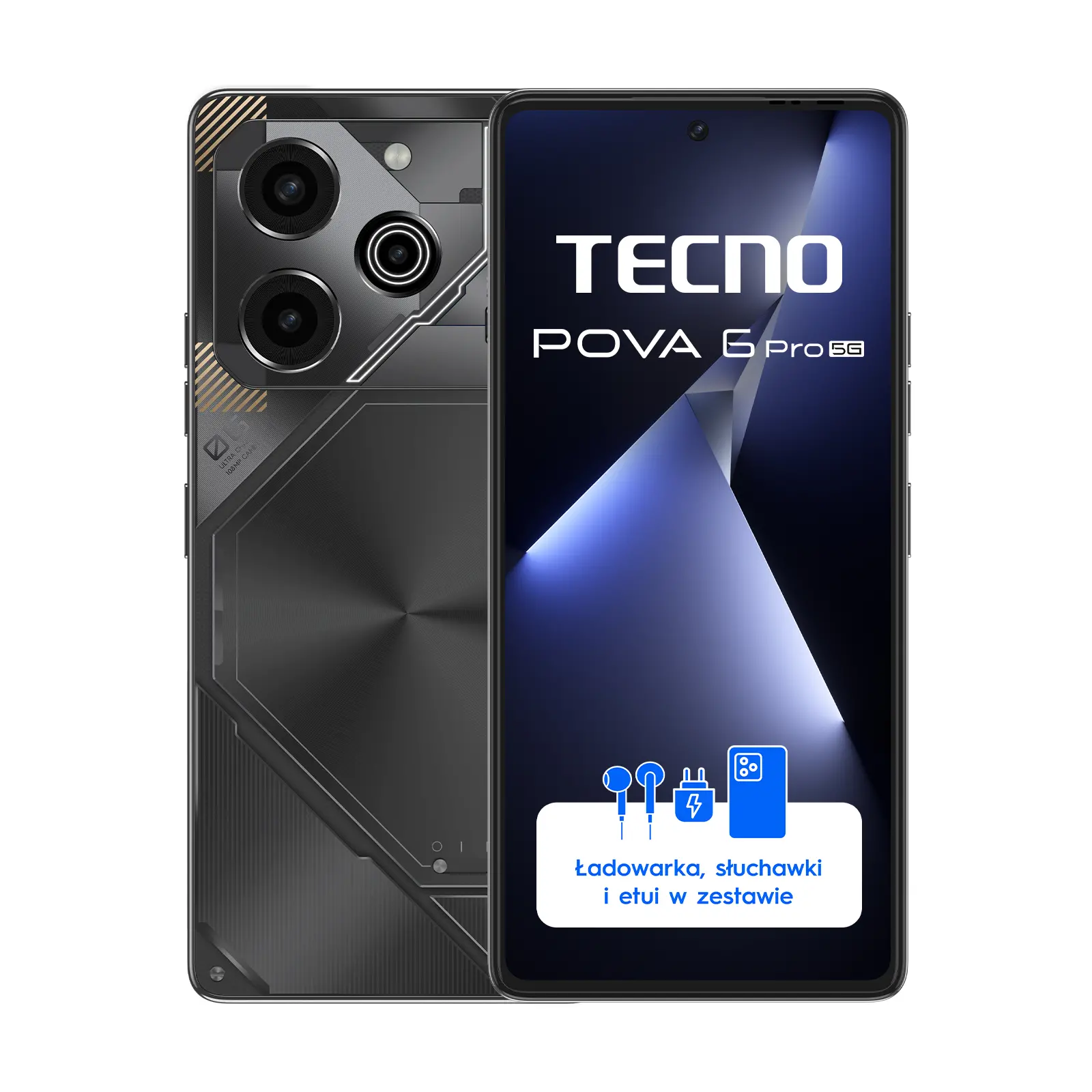Smartfon Tecno Pova 6 Pro 5G 12/256GB Funkcje AI 6,78" 120Hz 108Mpix Szary