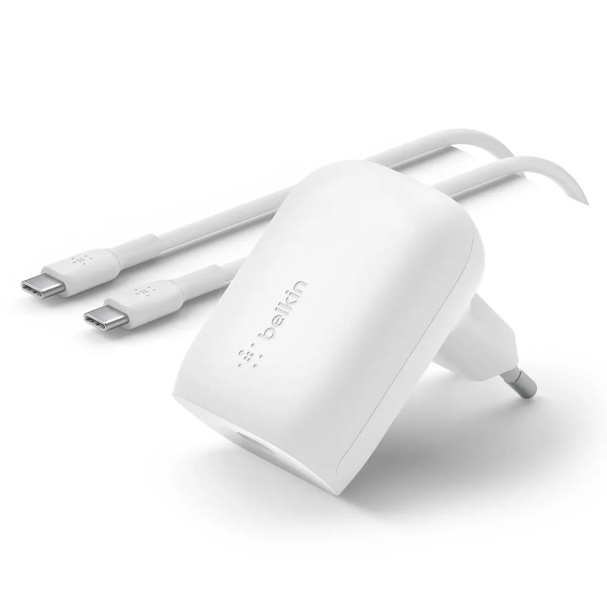 Ładowarka sieciowa Belkin 30W USB-C PD PPS Biały + kabel USB-C
