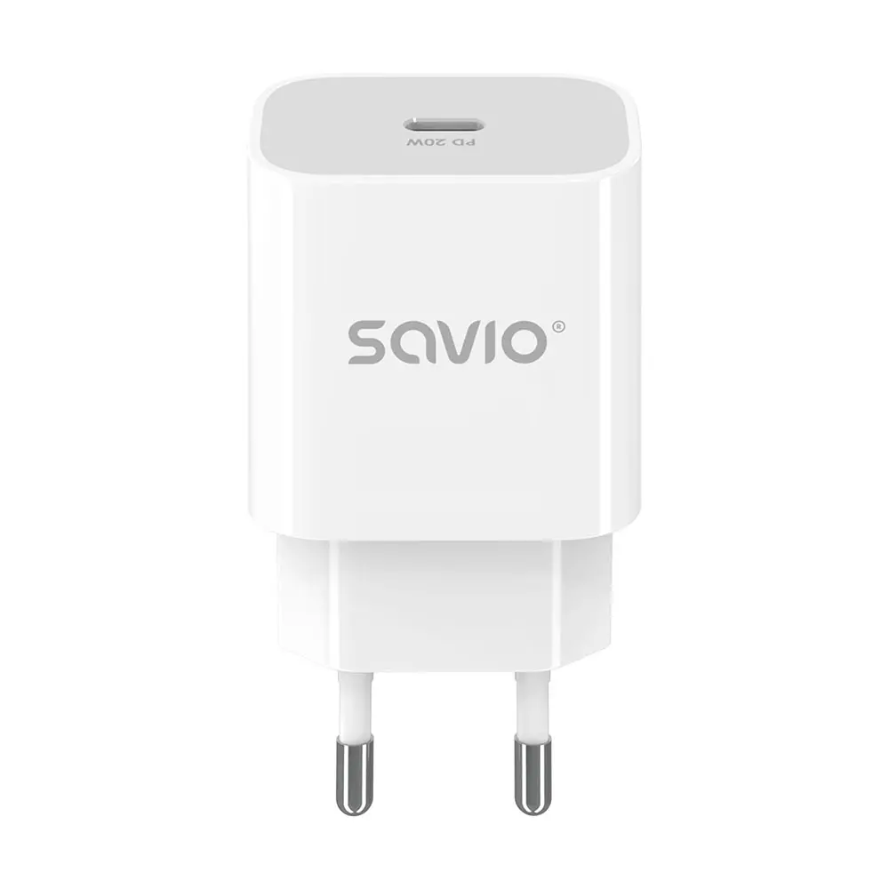 Ładowarka sieciowa Savio LA-09 20W PD 3.0 Biały