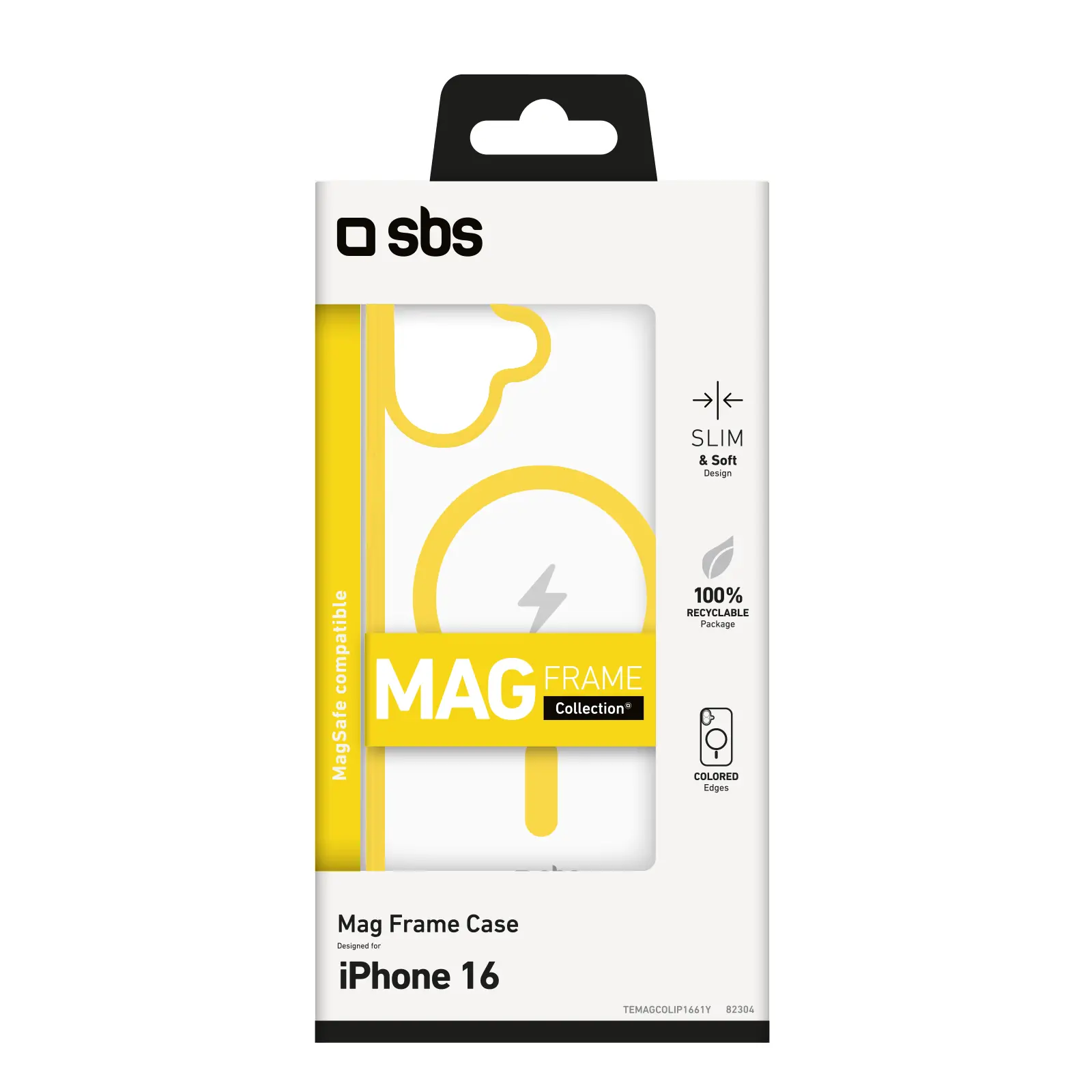 Etui SBS Mag Frame TEMAGCOLIP1661Y do iPhone 16 Żółty