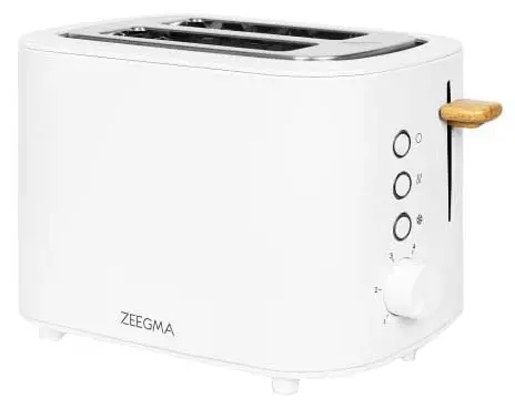 Toster Zeegma Tostee White Wood Rozmrażanie 500W