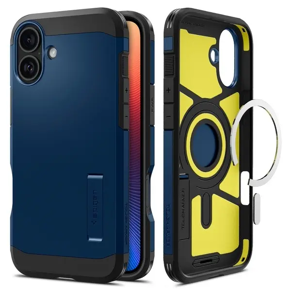 Etui Spigen Tough Armor MagSafe do iPhone 16 Granatowy