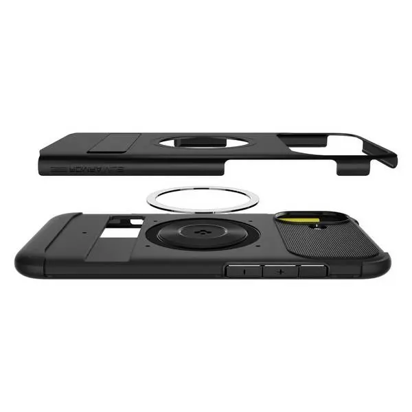 Etui Spigen Slim Armor MagSafe do iPhone 16 Czarny