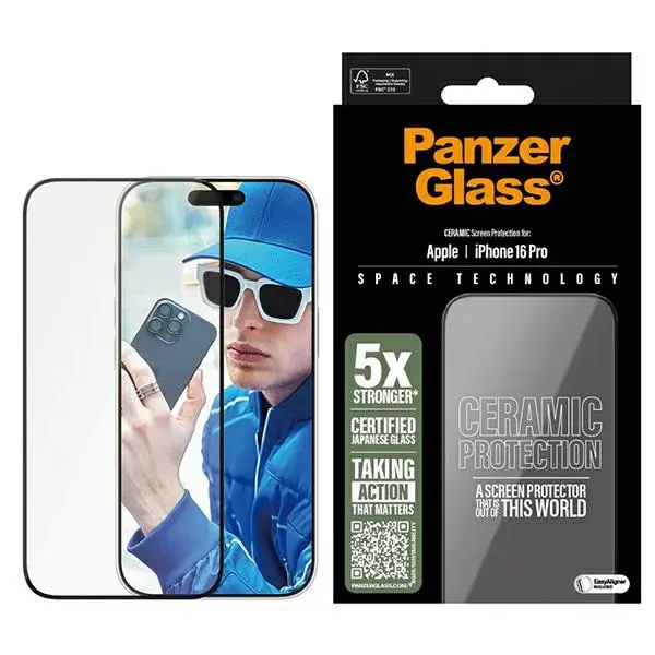 Szkło hartowane PanzerGlass Ceramic Screen Protector do iPhone 16 Pro