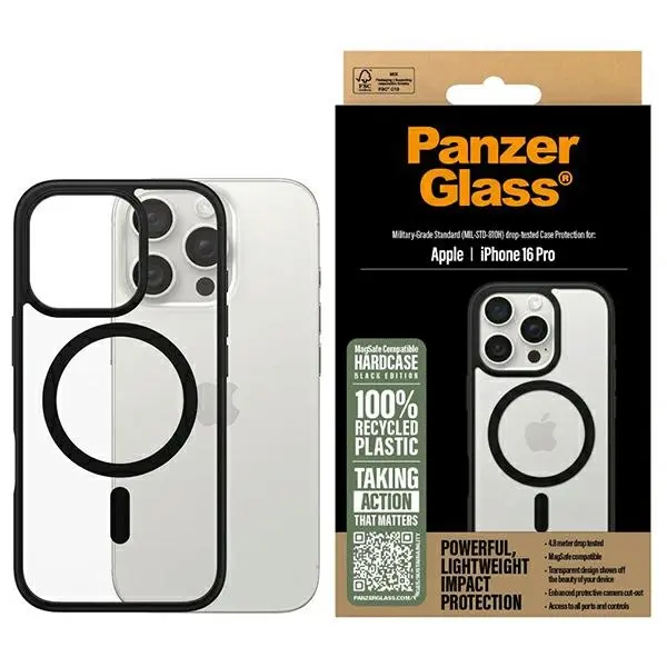 Etui PanzerGlass HardCase MagSafe do iPhone 16 Pro Czarny