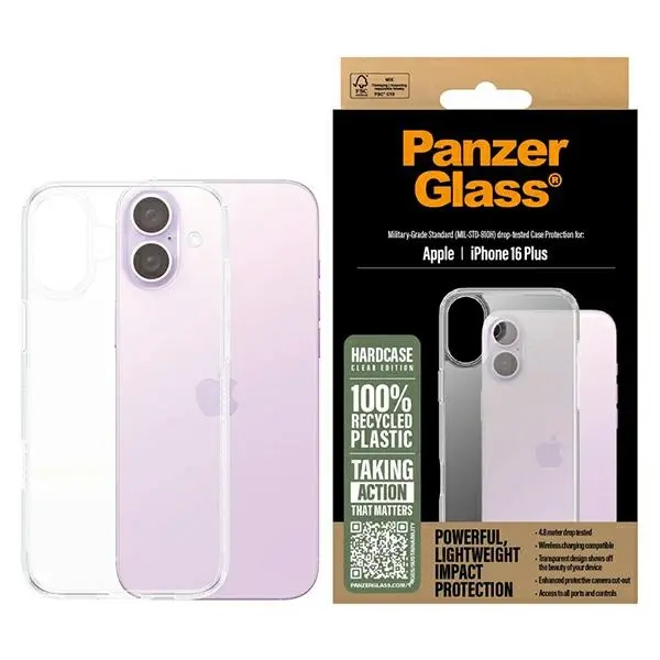 Etui PanzerGlass HardCase do iPhone 16 Plus Przezroczysty