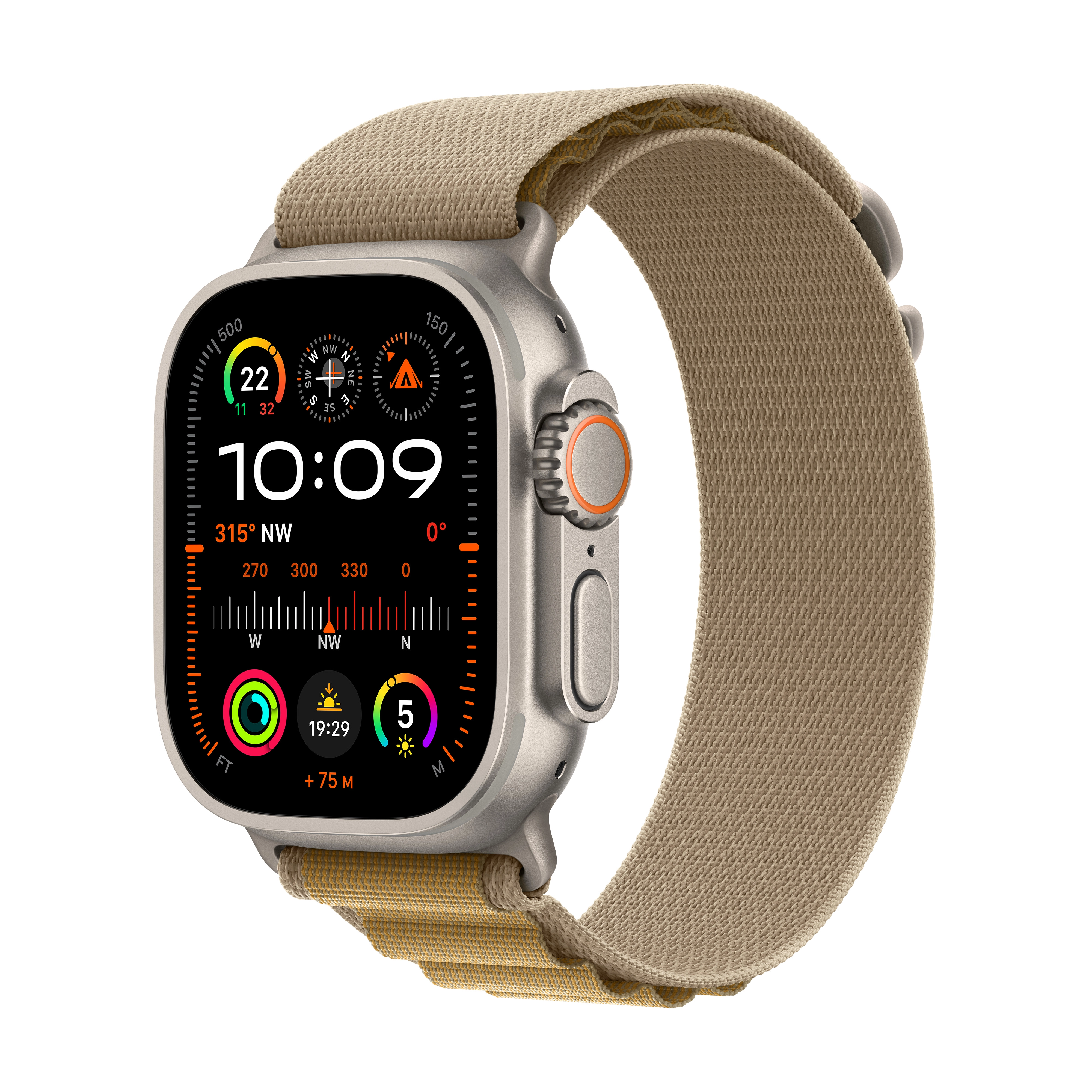 Apple Watch Ultra 2 GPS + Cellular Koperta z tytanu 49mm opaska Alpine beżowy M