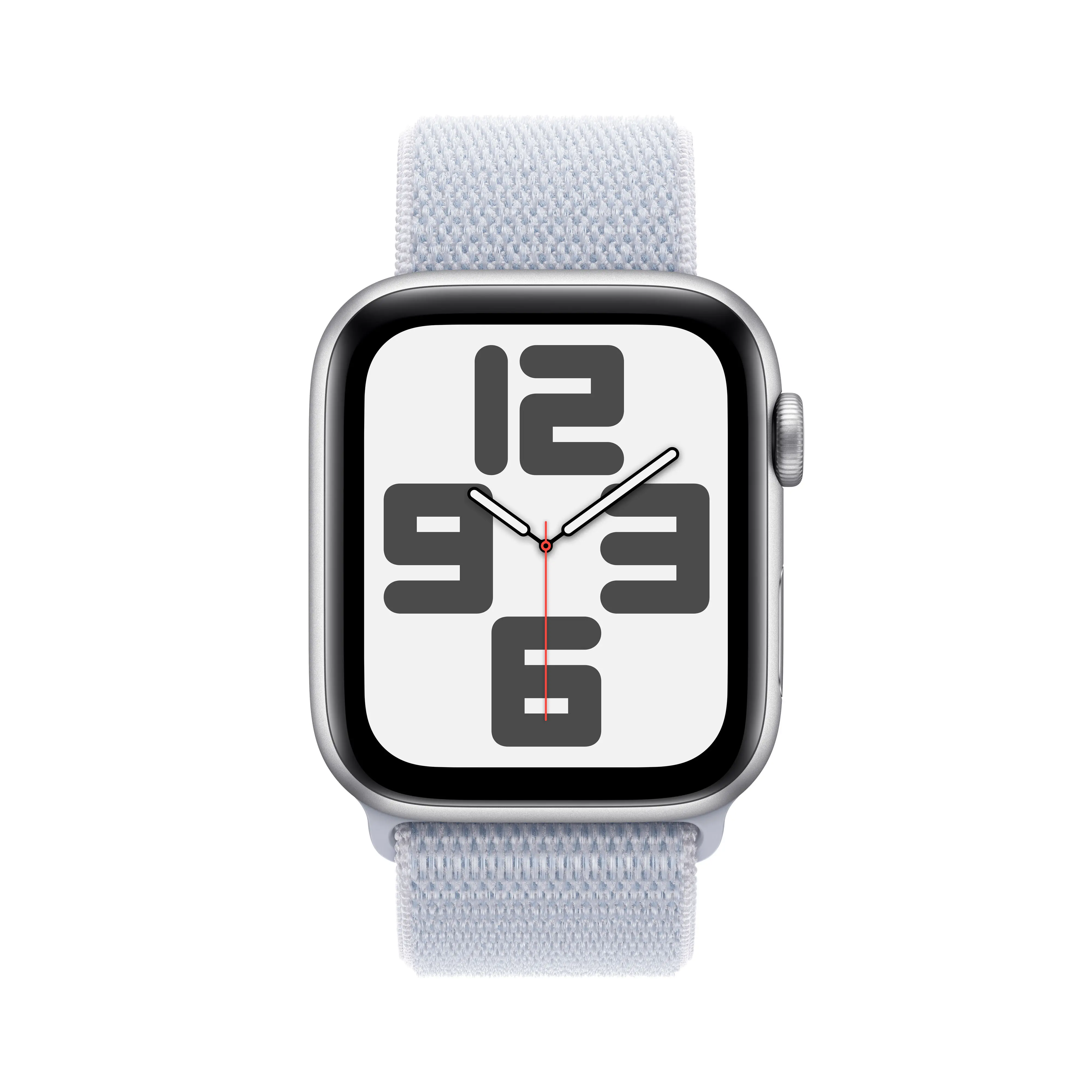 Apple Watch SE 2gen GPS koperta 44mm z aluminium Srebrny opaska sportowa Błękitny obłok