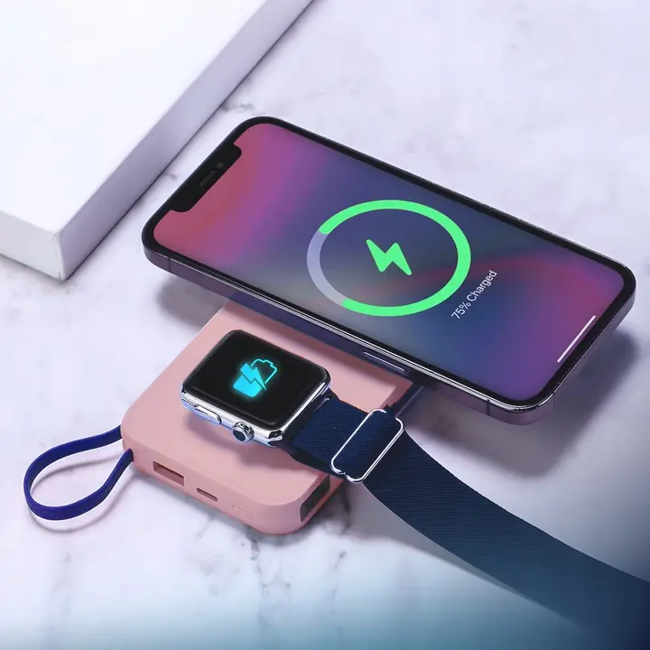 Powerbank 3mk PasteUP 10000mAh 22,5W MagSafe Qi Różowy