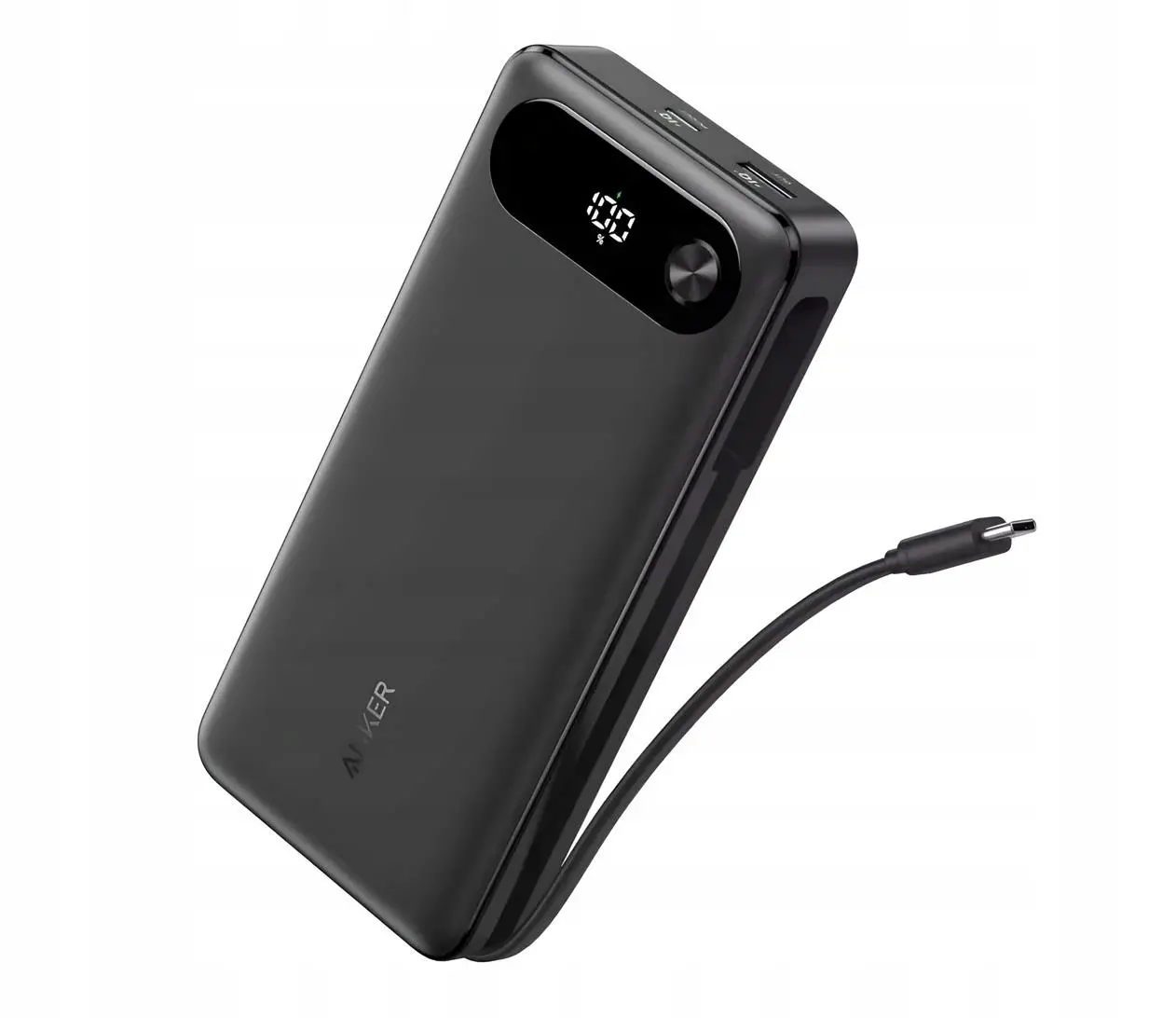 Powerbank Anker A1383H11 20000mAh 87W z wbudowanym kablem USB-C Czarny