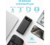 Powerbank Anker A1383H11 20000mAh 87W z wbudowanym kablem USB-C Czarny