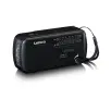 Radioodbiornik Lenco MCR-113BK Radio FM Ładowanie solarne, Ręczna korbą, Latarka i Powerbank Czarny
