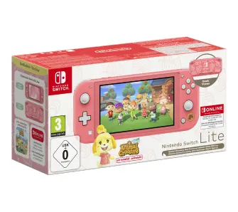 Konsola Nintendo Switch Lite Coral + Animal Crossing: New Horizons + Nintendo Online 365dni