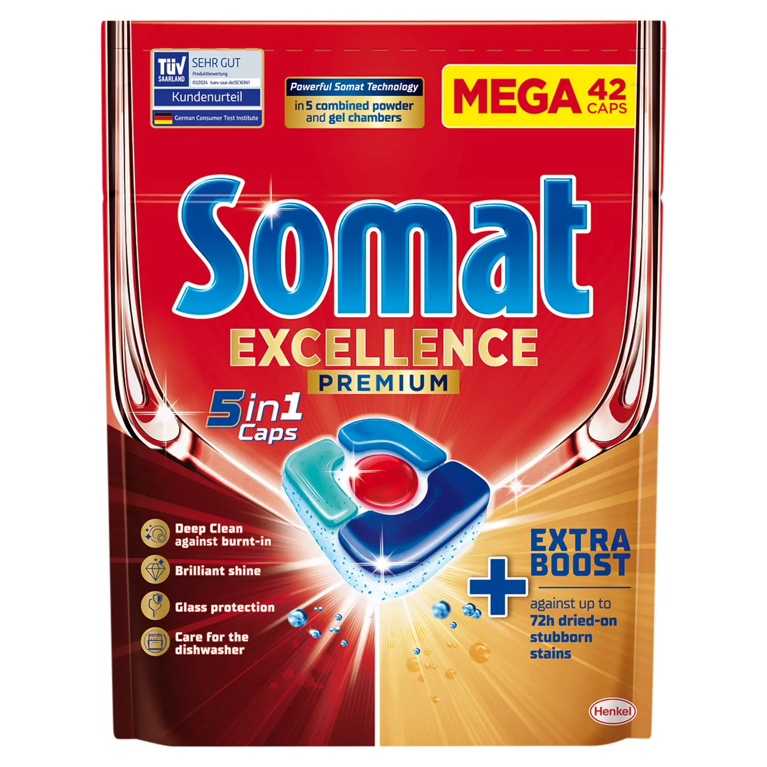 Kapsułki do zmywarki Somat Excellence Premium 5w1 42szt.