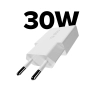 Ładowarka sieciowa SBS Ultra slim USB-C 30W Biały