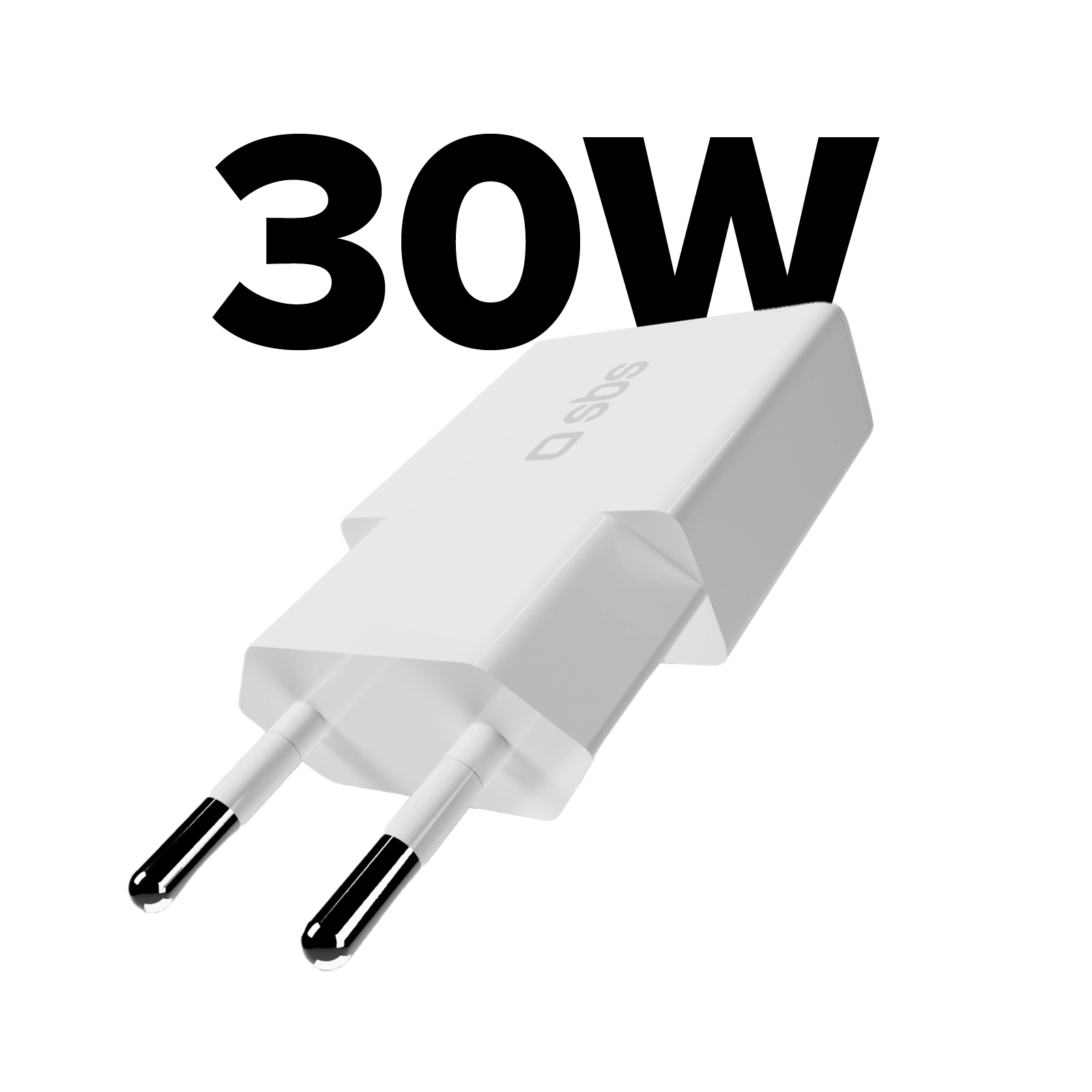 Ładowarka sieciowa SBS Ultra slim USB-C 30W Biały