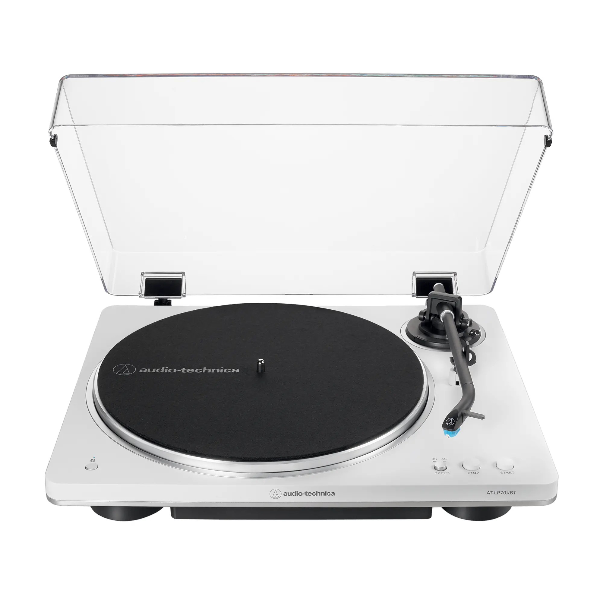 Gramofon Audio-Technica AT-LP70XBT Automatyczny Napęd paskowy Przedwzmacniacz Bluetooth Biały