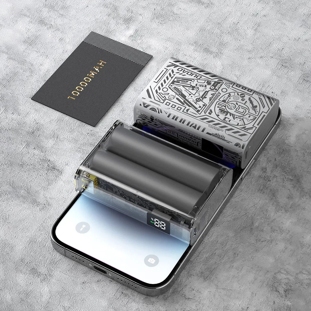 Powerbank Dudao K20 10000mAh 22,5W Srebrny
