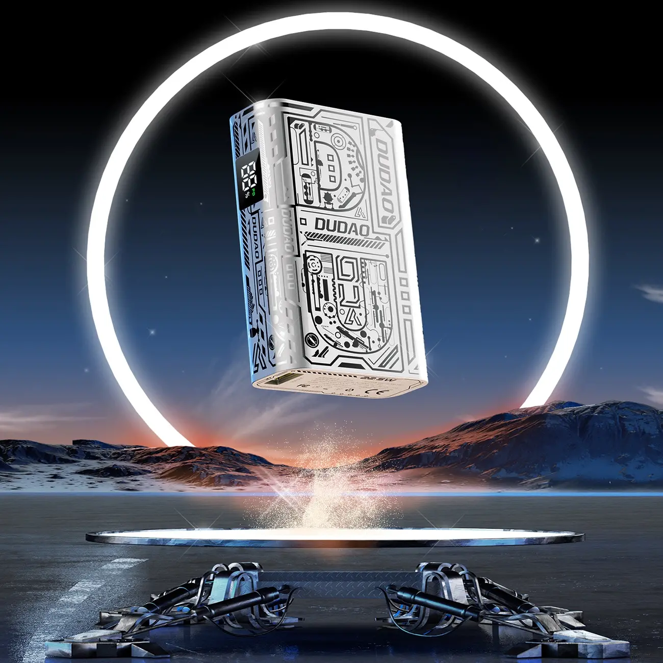 Powerbank Dudao K20 10000mAh 22,5W Srebrny
