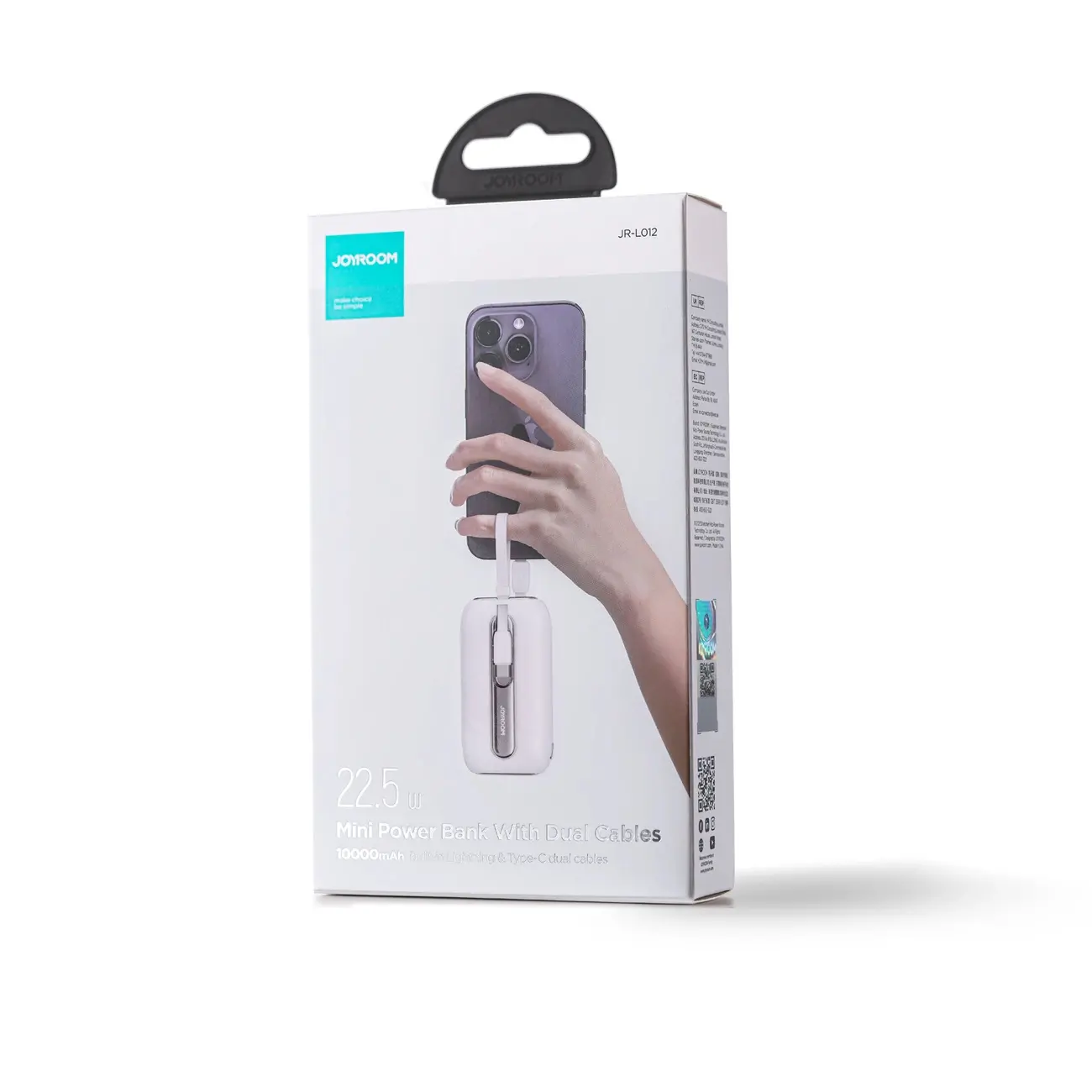Powerbank Joyroom JR-L012 Colorful Series 10000mAh 22,5W Biały