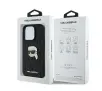 Etui Karl Lagerfeld Monogram Karl Head Pin do iPhone 16 Pro Max Czarny